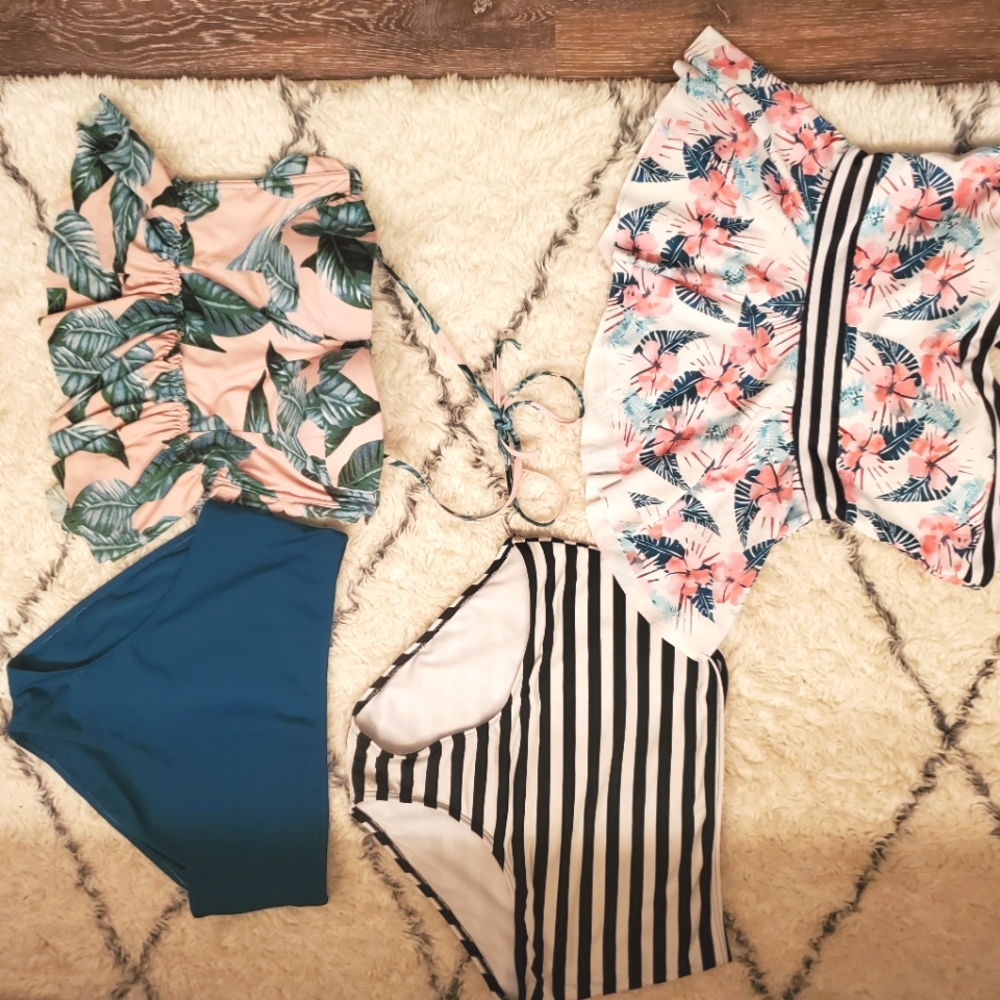 Two Tankini Bathing Suits
